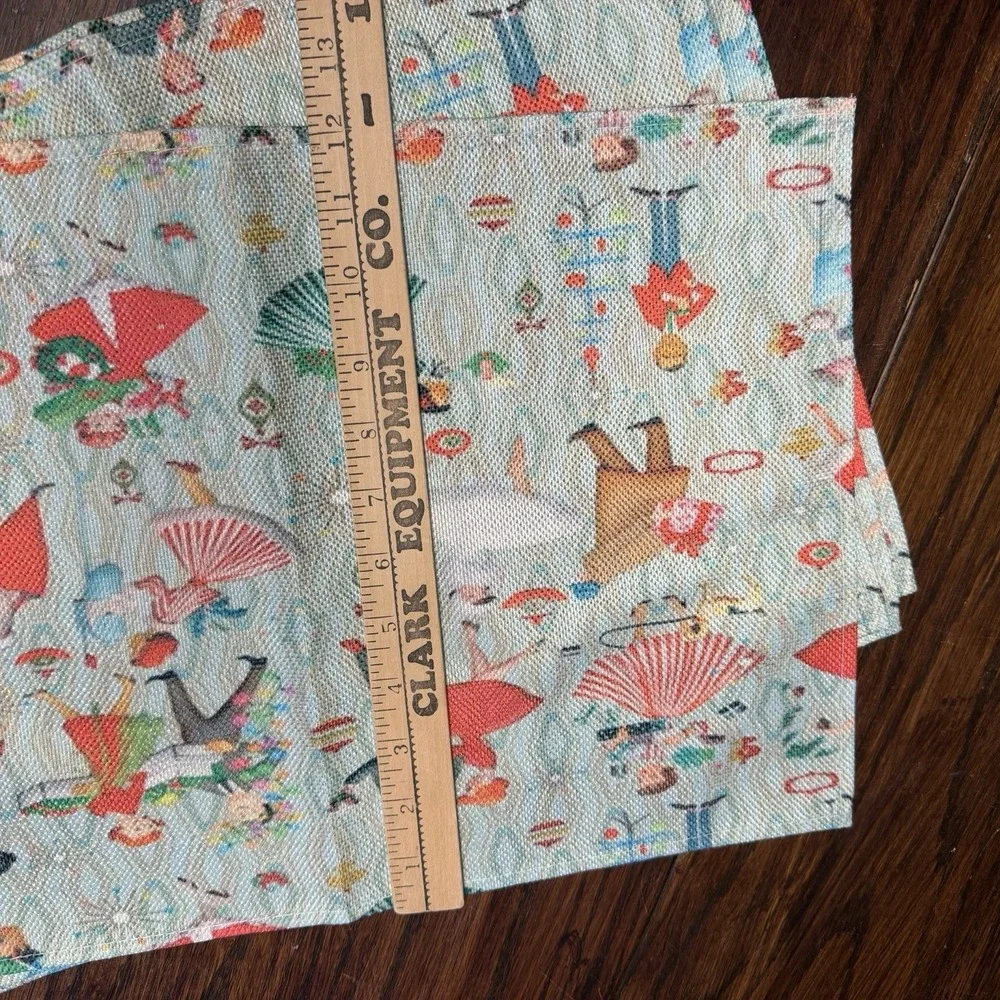 vintage Style 1950's Holiday Placemats Set Of 4‎